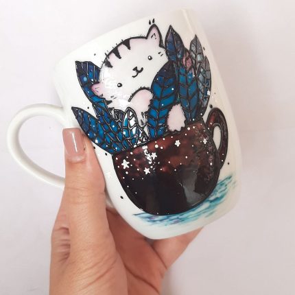 ماگ ویترای با طرح گربه