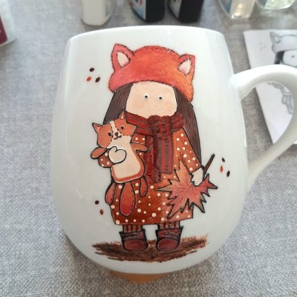 ماگی طرح دختر پاییزی